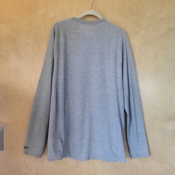 Carhartt Long Sleeve Crewneck Pocket Tee Gray Large Tall - Picture 2 of 8